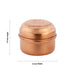 Pooja Box - 1.5 x 2 Inches | Copper Storage Box/ Jewellery Box for Home/ 20 Gms Approx - Pooja Box & Paduka