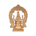 Bhuvaneshwari with Arch - 13 x 9 Inches | Panchaloha Idol / Bhuvaneshwari Statue For Pooja - Panchaloha Murties