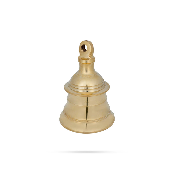 Hanging Bell - 6 x 4 Inches | Temple Bell/ Pooja Bell/ Brass Bell for Hanging - Pooja Bells
