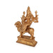 Durga sitting on Lion Murti- 9.5 x 6 Inches| Panchloha Idol/ Durga statue/ Decor For Home & Pooja - Panchaloha Murties