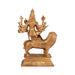 Durga sitting on Lion Murti- 9.5 x 6 Inches| Panchloha Idol/ Durga statue/ Decor For Home & Pooja - Panchaloha Murties
