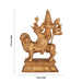 Durga sitting on Lion Murti- 9.5 x 6 Inches| Panchloha Idol/ Durga statue/ Decor For Home & Pooja - Panchaloha Murties