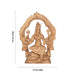 Varahi Amman Statue With Arch - 11.5 x 9.5 Inches | Panchaloha Idol/ Varahi Amman Idol With 8 Hands for Pooja - Panchaloha Murties