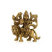 Durga Idol Sitting On Lion With 8 Hands - 3.25 x 3 Inches | Antique Brass Idol/ Durga Murti for Pooja/ 320 Gms - Brass Murties