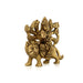 Durga Idol Sitting On Lion With 8 Hands - 3.25 x 3 Inches | Antique Brass Idol/ Durga Murti for Pooja/ 320 Gms - Brass Murties