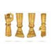 Hastham Padham Set - 5.75 x 2.5 - 3.5 x 7 Inches | Brass Leg and Hand for Deity Decor - Deity Accessories