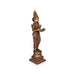 Standing Lady Holding Lamp - 24 x 6 Inches | Copper Brass Deepam / Standing Deep Lady For Home - Paavai Vilakku / Lady With A Lamp