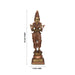 Standing Lady Holding Lamp - 24 x 6 Inches | Copper Brass Deepam / Standing Deep Lady For Home - Paavai Vilakku / Lady With A Lamp