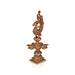 Peacock Deepam - 13 x 6 Inches | Brass Copper Lamp / Mayil Vilakku / Diya for Home & Pooja - Decorative Lamp