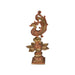 Peacock Deepam - 13 x 6 Inches | Brass Copper Lamp / Mayil Vilakku / Diya for Home & Pooja - Decorative Lamp