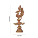 Peacock Deepam - 13 x 6 Inches | Brass Copper Lamp / Mayil Vilakku / Diya for Home & Pooja - Decorative Lamp