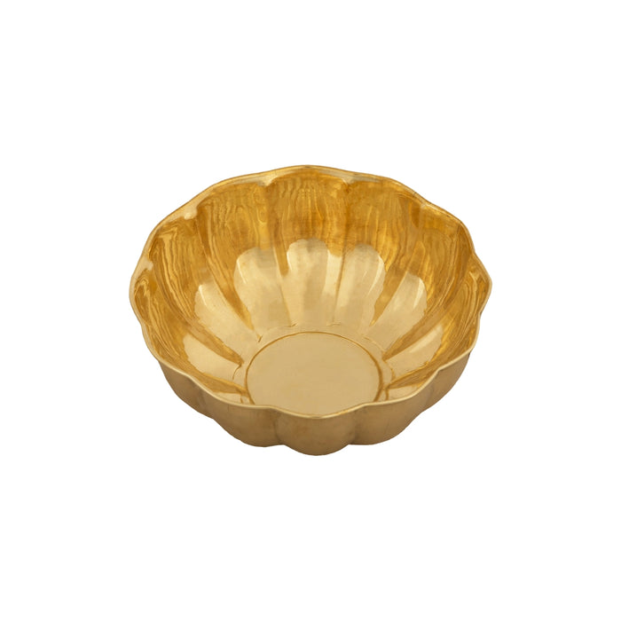 Brass Bowl - 1.25 x 3.25 Inches | Brass Cup/ Pooja Bowl/ Pooja Cup for Home/ 22 Gms Approx - Bowls
