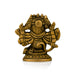 Panchmukhi Hanuman Murti- 2.5 X 2.5 Inches | Antique Brass Idol/ Sitting 5 Face Anjaneya Statue For Protection - Brass Murties