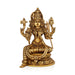 Rajeshwari Devi Sitting On Base Murti - 11 x 7 Inches | Antique Brass Idol / Rajeshwari Statue For Pooja - Brass Murties