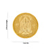 Pooja Coin With Box - 2.75 x 1 Inches | Gold Polish Puja Coin for Home - Pooja Coins