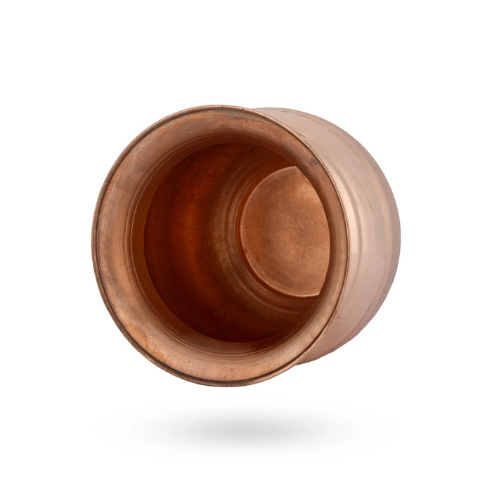 Kalash Lota - 3 x 3 Inches | Copper Water Pot / Kalasam / Chombu / Copper Pot For Temple Rituals & Home