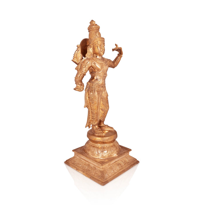 Ramar Murti Set - 18 x 8.5 Inches | Panchaloha Statue / Sita Ram Laxman Hanuman / Ram Darbar Idol for Pooja