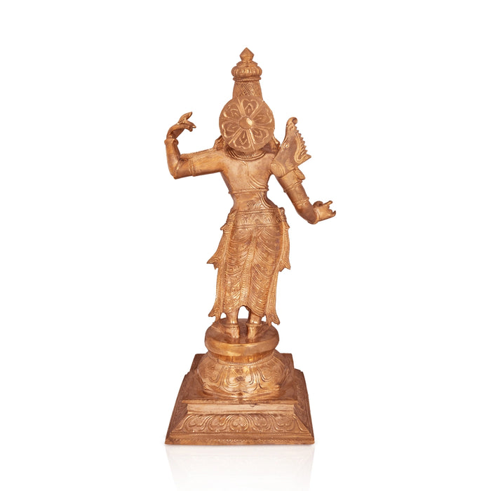 Ramar Murti Set - 18 x 8.5 Inches | Panchaloha Statue / Sita Ram Laxman Hanuman / Ram Darbar Idol for Pooja