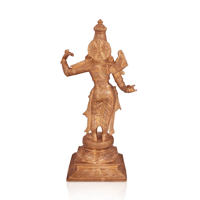 Ramar Murti Set - 18 x 8.5 Inches | Panchaloha Statue / Sita Ram Laxman Hanuman / Ram Darbar Idol for Pooja