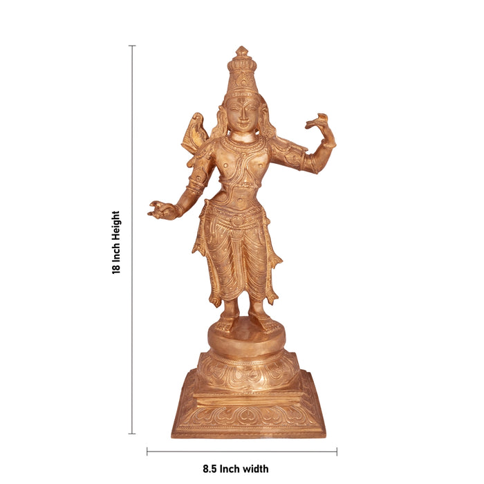 Ramar Murti Set - 18 x 8.5 Inches | Panchaloha Statue / Sita Ram Laxman Hanuman / Ram Darbar Idol for Pooja