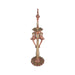 Peacock Five Deep - 15 x 4 Inches | Copper Brass Deepam / Peacock Design Vilakku for Home & Pooja - Decorative Lamp