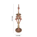 Peacock Five Deep - 15 x 4 Inches | Copper Brass Deepam / Peacock Design Vilakku for Home & Pooja - Decorative Lamp