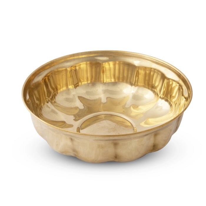 Brass Bowl - 2.5 x 7 Inches | Brass Cup/ Brass Vessel for Pooja/ 130 Gms Approx