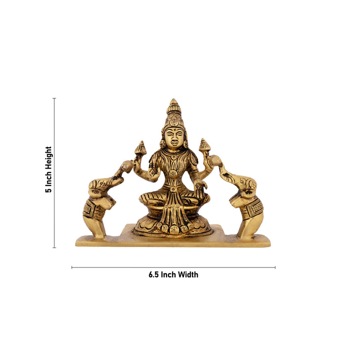 Ashtalakshmi Idol Set - 5 X 6.5 Inches | Antique Brass Idol/ Ashta Laxmi Murti For Wealth Blessings And Pooja - Brass Murties