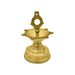 7 Face Brass Lamp - 7 X 4.5 Inches | Brass Vilakku/ Brass Deepam/ Brass Pooja Diya For Home And Temple - Kuthuvilakku