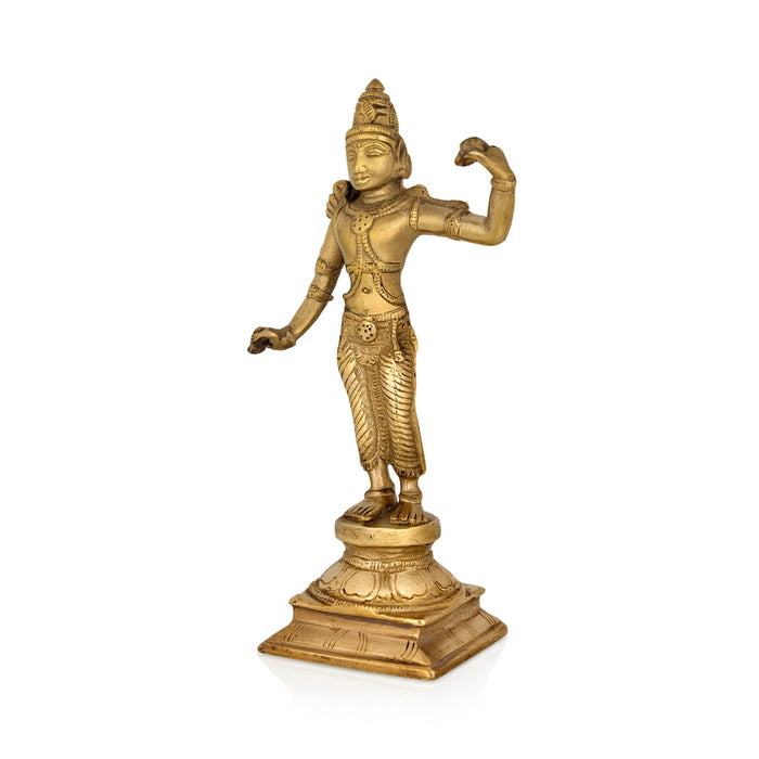 Dasavatharam Set - 9 x 5 Inches | Antique Brass Idol / Dasavatar Statue / Vishnu Avatar for Pooja - Brass Murties