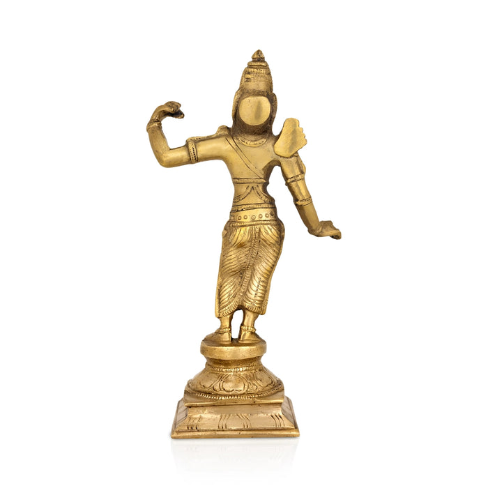 Dasavatharam Set - 9 x 5 Inches | Antique Brass Idol / Dasavatar Statue / Vishnu Avatar for Pooja - Brass Murties