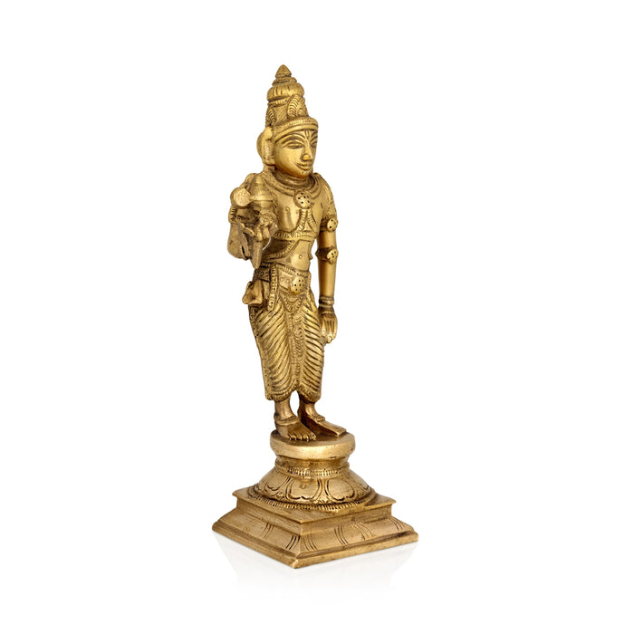 Dasavatharam Set - 9 x 5 Inches | Antique Brass Idol / Dasavatar Statue / Vishnu Avatar for Pooja - Brass Murties