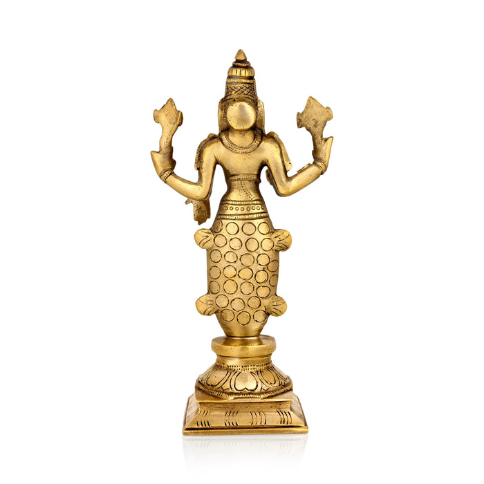Dasavatharam Set - 9 x 5 Inches | Antique Brass Idol / Dasavatar Statue / Vishnu Avatar for Pooja - Brass Murties