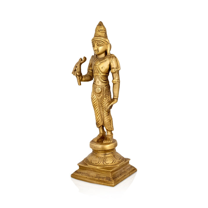 Dasavatharam Set - 9 x 5 Inches | Antique Brass Idol / Dasavatar Statue / Vishnu Avatar for Pooja - Brass Murties