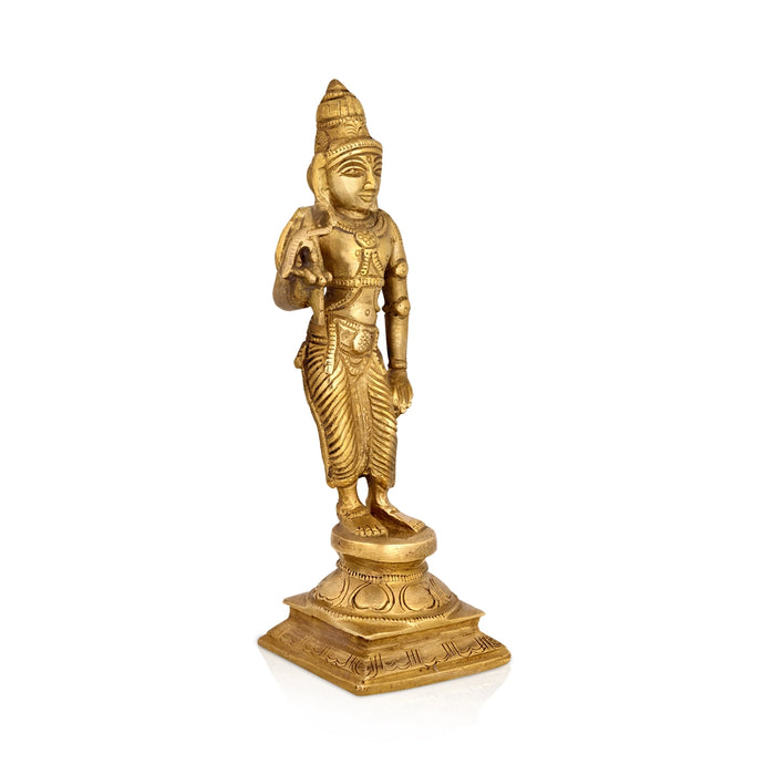 Dasavatharam Set - 9 x 5 Inches | Antique Brass Idol / Dasavatar Statue / Vishnu Avatar for Pooja - Brass Murties