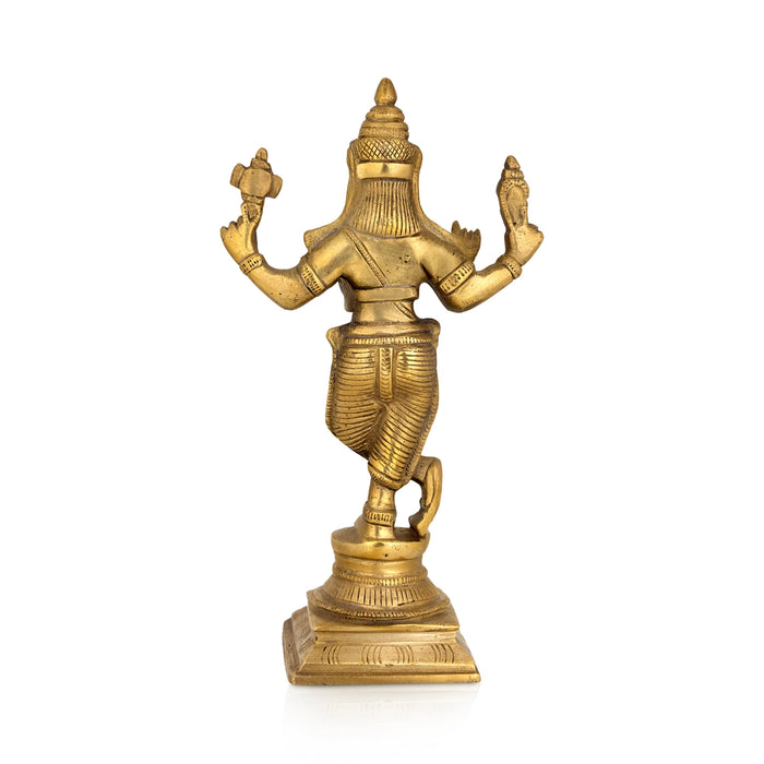 Dasavatharam Set - 9 x 5 Inches | Antique Brass Idol / Dasavatar Statue / Vishnu Avatar for Pooja - Brass Murties