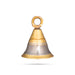 Brass Bell - 1.5 x 1.25 Inches | Gold & Silver Polish Kavadi Bell/ Pooja Hanging Bell for Mandir/ 25 Gms Approx - Pooja Bells