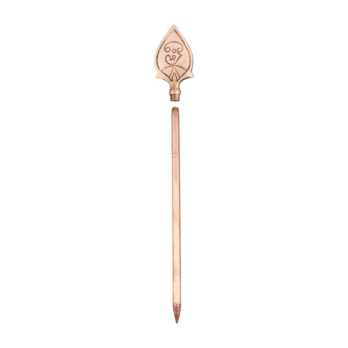 Copper Vel - 9 x 1.5 Inches | Copper Murugan Vel / Astra for Deity - Deity Accessories