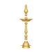 5 Face Kerala Vilakku - 13 x 4.75 Inches | Brass Kerala Kuthu Vilakku/ Kerala Lamp for Pooja/ 480 Gms Approx - Kerala Vilakku