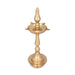 5 Face Kerala Vilakku - 13 x 4.75 Inches | Brass Kerala Kuthu Vilakku/ Kerala Lamp for Pooja/ 480 Gms Approx - Kerala Vilakku