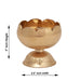 Brass Diya - Tamato - 3 x 2.5 Inches | Nanda Deep/ Agal Vilakku/ Brass Lamp/ Brass Deepam for Pooja - Nanda Deep & Pyali Deep