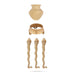 Jaladhari Lota With Tripai Stand - 11 x 3 Inches | Brass Tripai Stand / Nag Shape Jaladhari Stand for Pooja - Abhishek Plate