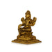 Bala Tripura Sundari Devi Sitting On Base - 5 x 3.5 Inches | Antique Brass Idol/ Bala Tripura Sundari Idol - Brass Murties