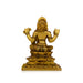 Bala Tripura Sundari Devi Sitting On Base - 5 x 3.5 Inches | Antique Brass Idol/ Bala Tripura Sundari Idol - Brass Murties