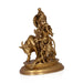 Krishna With Cow Standing Murti - 12 x 9 Inches | Antique Brass Idol / Cow Krishna Statue for Pooja - Brass Murties