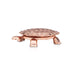 Tortoise Statue with Plate - 0.5 x 3.5 Inches | Copper Polish Idol/ Tortoise Idol With Plate for Home/ 40 Gms Approx - Table Stand Accessories