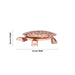 Tortoise Statue with Plate - 0.5 x 3.5 Inches | Copper Polish Idol/ Tortoise Idol With Plate for Home/ 40 Gms Approx - Table Stand Accessories