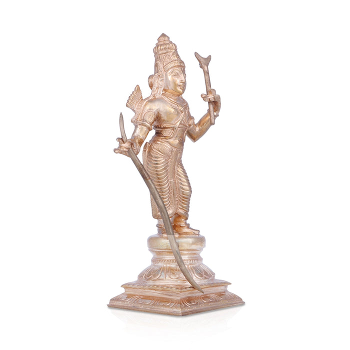 Lakshmana Idol - 5.5 x 3 Inches | Panchaloha Statue/ Standing Lakshmana Murti for Pooja/ 320 Gms Approx