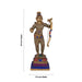 Ram Sita Murti - 23 x 7.5 Inches | Antique Brass Colour Idol / Hindu God Statue Set / Ram Sita Idol For Pooja - Brass Murties