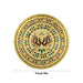 Stainless Steel Plate - 9 Inches | Meenakari Design Plate/ Pooja Plate for Home/ 220 Gms Approx - Pooja Plate & Tray